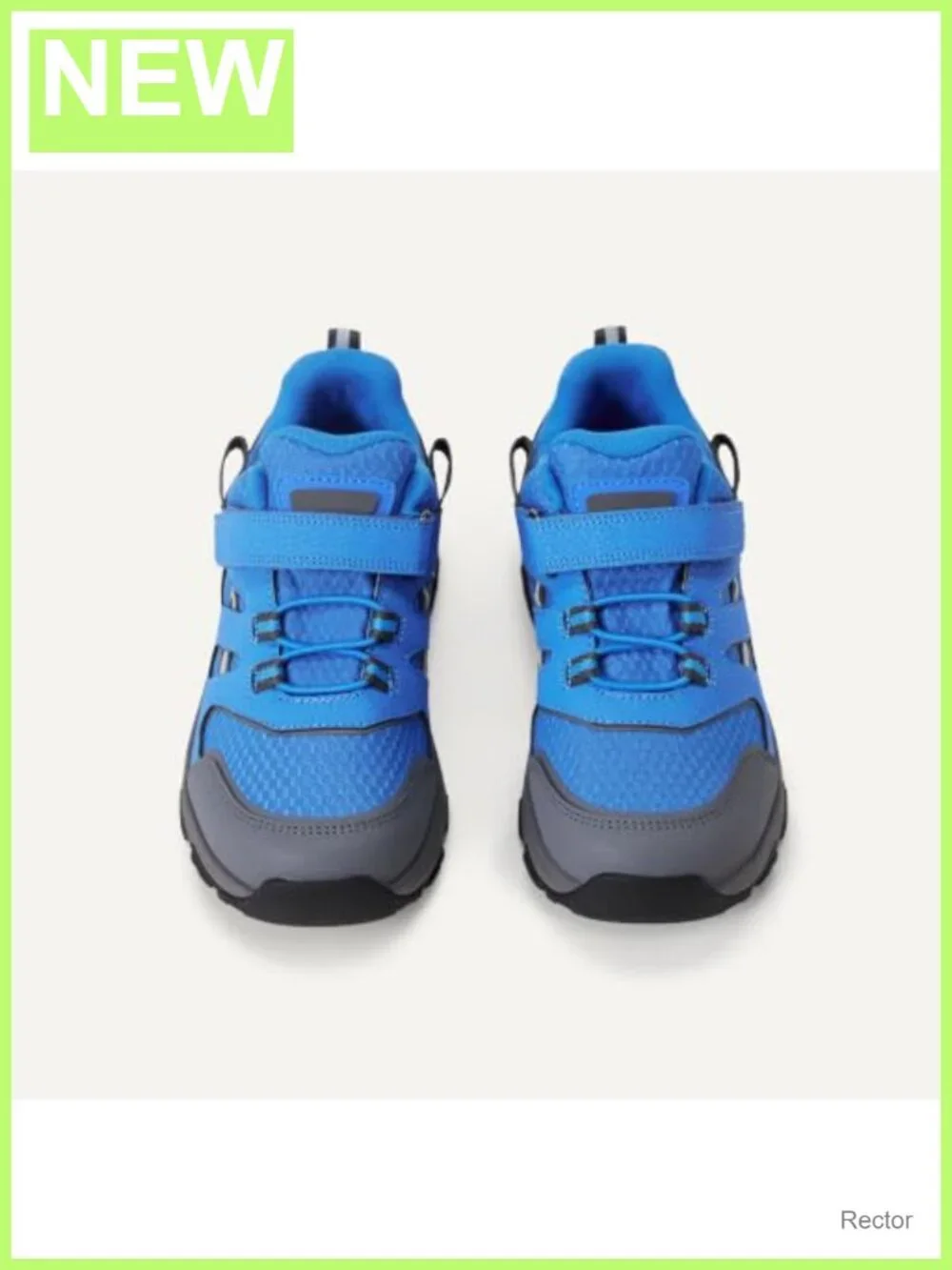 Kids Waterproof Hiking Sneakers - Nylon and PU Suede - Hook and Loop